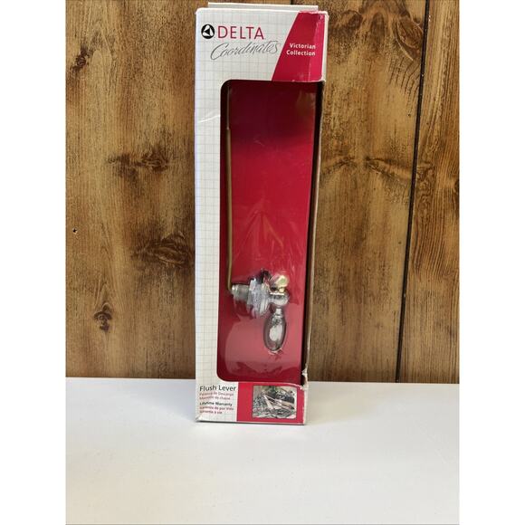 Delta 75060-CB Stainless Steel Toilet Flush Lever Front Mount Handle Victorian - Picture 1 of 7